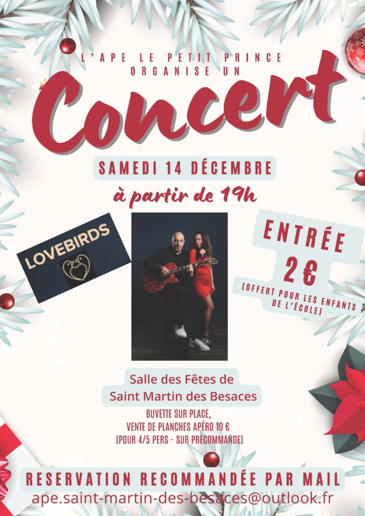 affiche concert lovebirds