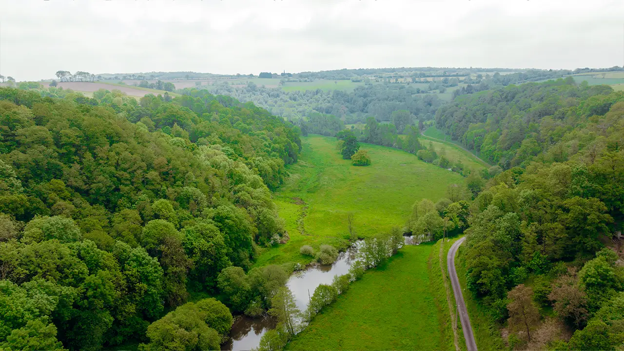 Panorama sur le bocage normand