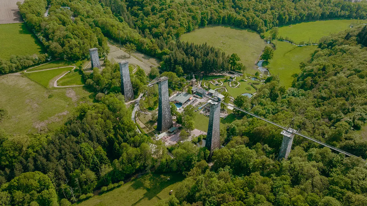 Les piliers du viaduc de la Souleuvre